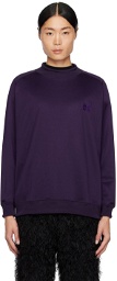 NEEDLES Purple Mock Neck Sweatshirt