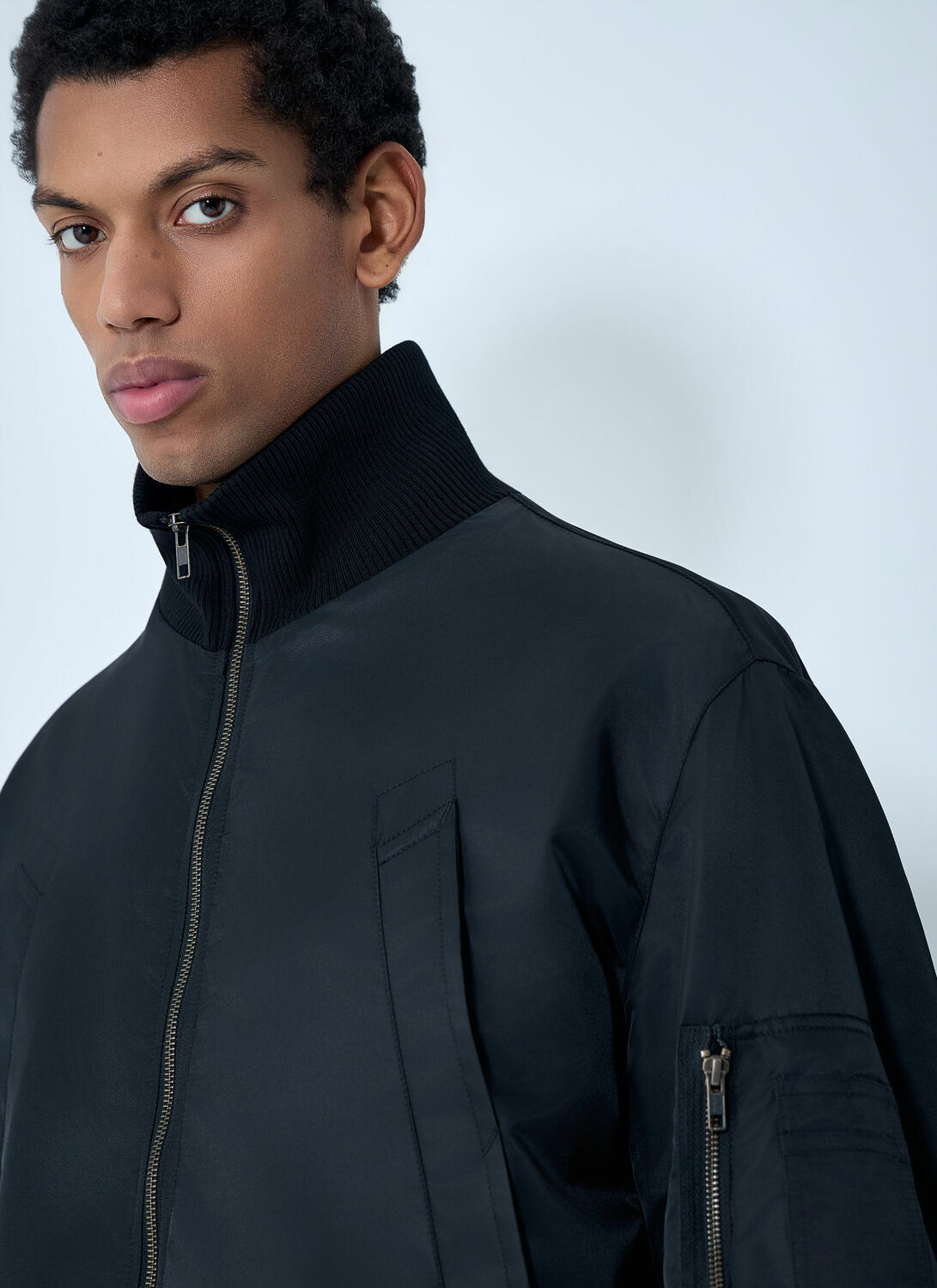 MM6 Maison Margiela High-Collar Bomber Jacket