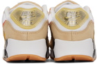 Nike White & Beige Air Max 90 SE Sneakers