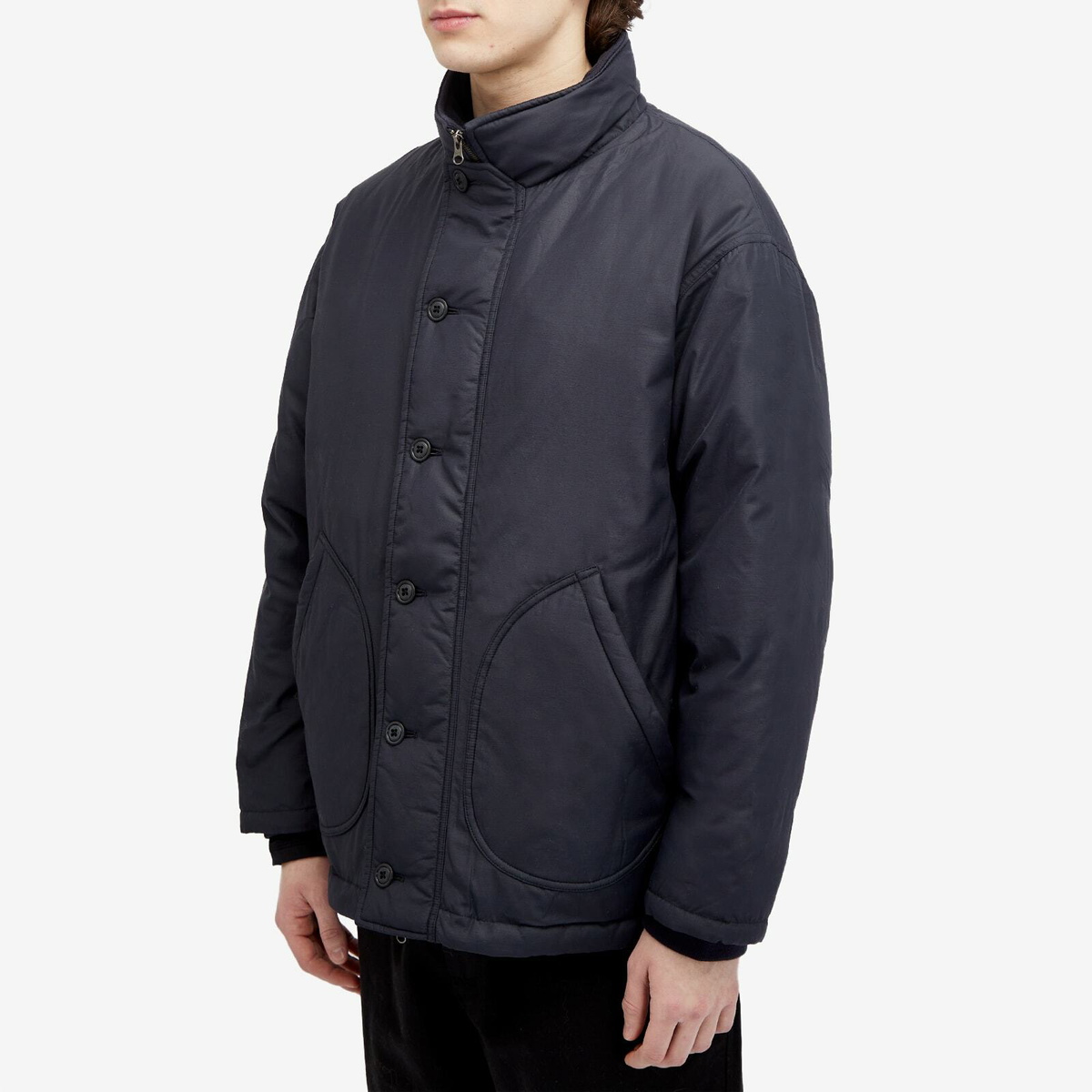 Pilgrim Surf + Supply Men's Edson Deck Down Jacket in Navy