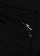 Replay Anbass Hyperflex Slim-leg Jeans Black