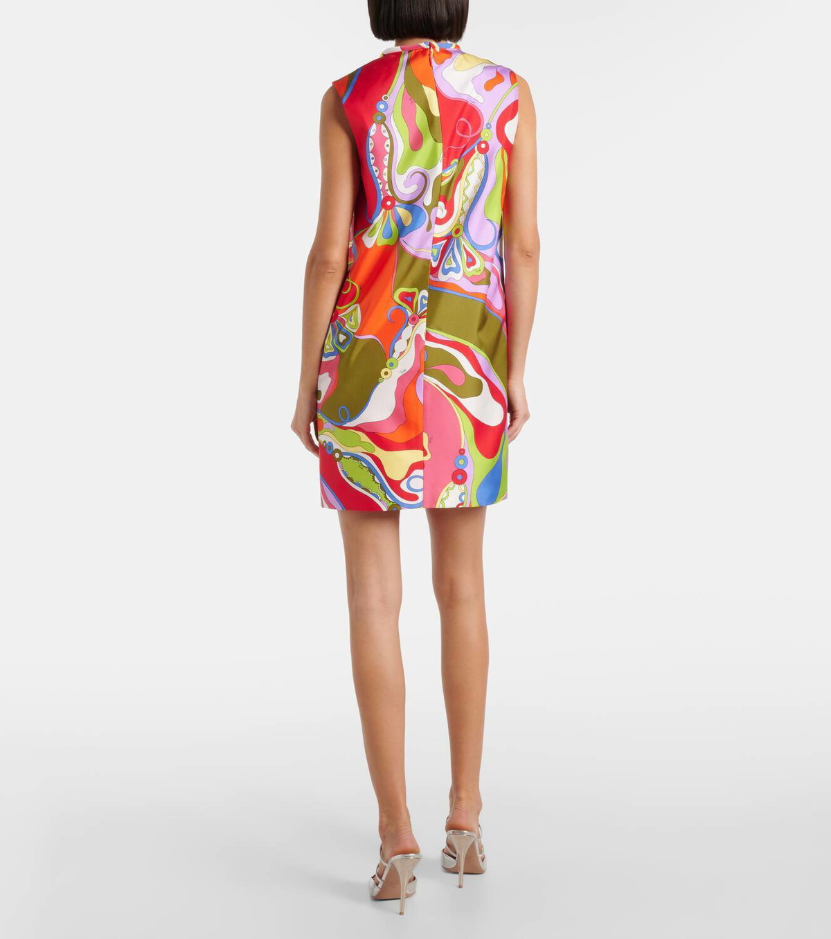 Pucci Orchidee silk twill minidress