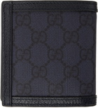 Gucci Navy Ophidia GG Wallet