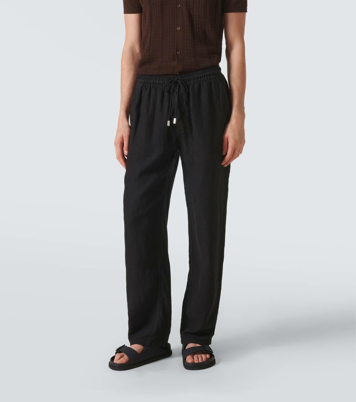 Vilebrequin Pacha linen wide-leg pants