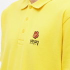 Kenzo Men's Crest Logo Polo Shirt in Golden Yellow
