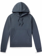 TOM FORD - Garment-Dyed Cotton-Jersey Hoodie - Blue