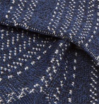 N/A - Four Striped Stretch Cotton-Blend Socks - Blue