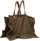 Y/Project Beige Maxi Wire Cabas Denim Tote