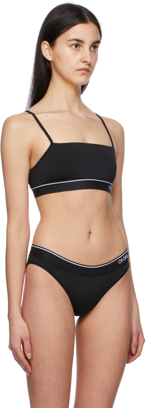 Bras Calvin Klein Ck1 Cotton New Unlined Bandeau Black