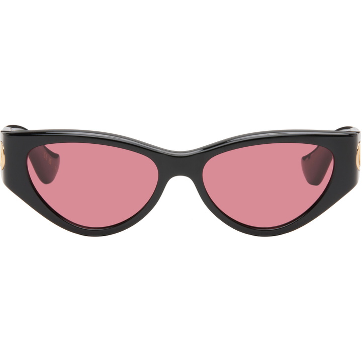 Photo: Valentino Black Cat-Eye Acetate Sunglasses