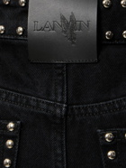 LANVIN - Embroidered Studs Flared Denim Pants