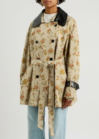 Rabanne Floral-print Double-breasted Cotton Jacket Multi Floral