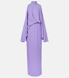 Taller Marmo Bacall draped satin gown