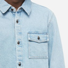 A.P.C. Men's Valerian Denim Overshirt in Bleached Out