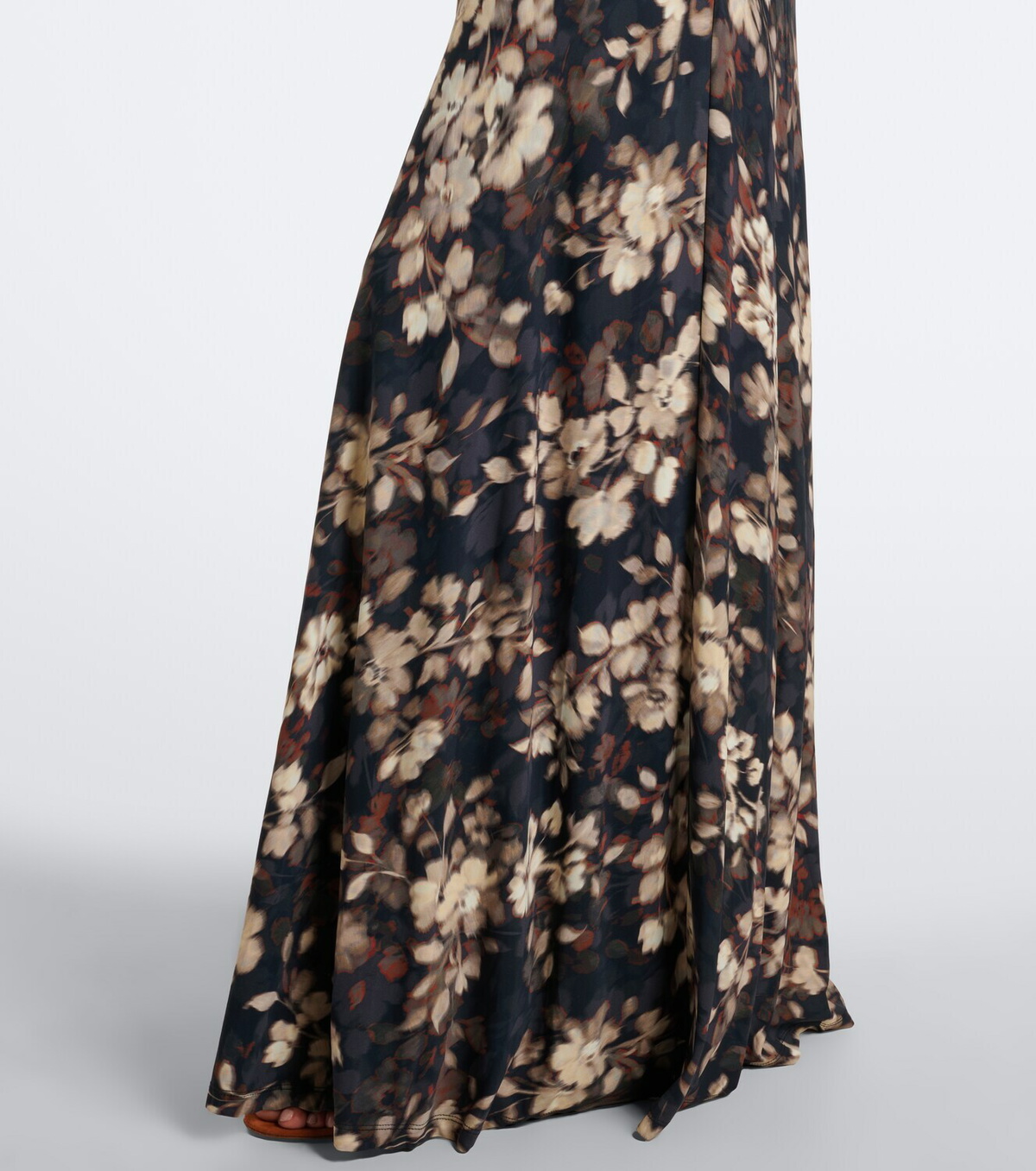 Simkhai Cerin gathered floral halterneck maxi dress