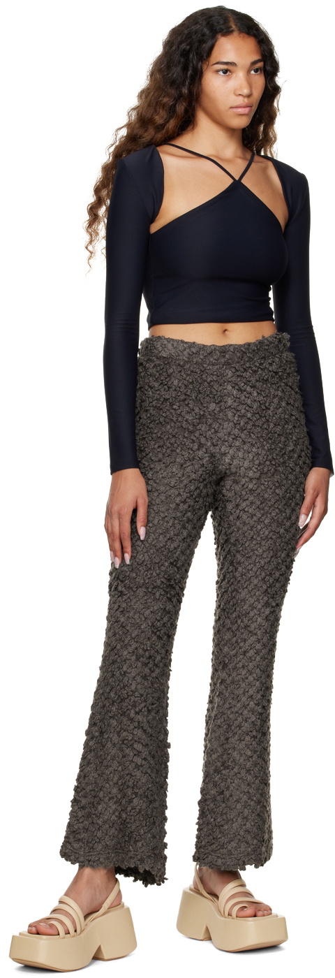 Rokh Brown Flared Trousers