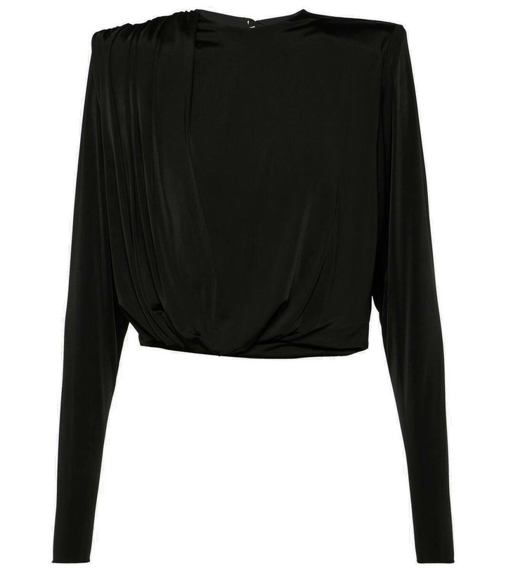 Photo: Alexandre Vauthier Draped jersey top