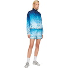 Casablanca Blue Gradient Egyptian Rug Silk Shorts