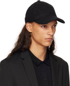 Hugo Black Embroidered Cursive Logo Cap