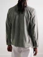 Stòffa - Suede Shirt Jacket - Gray