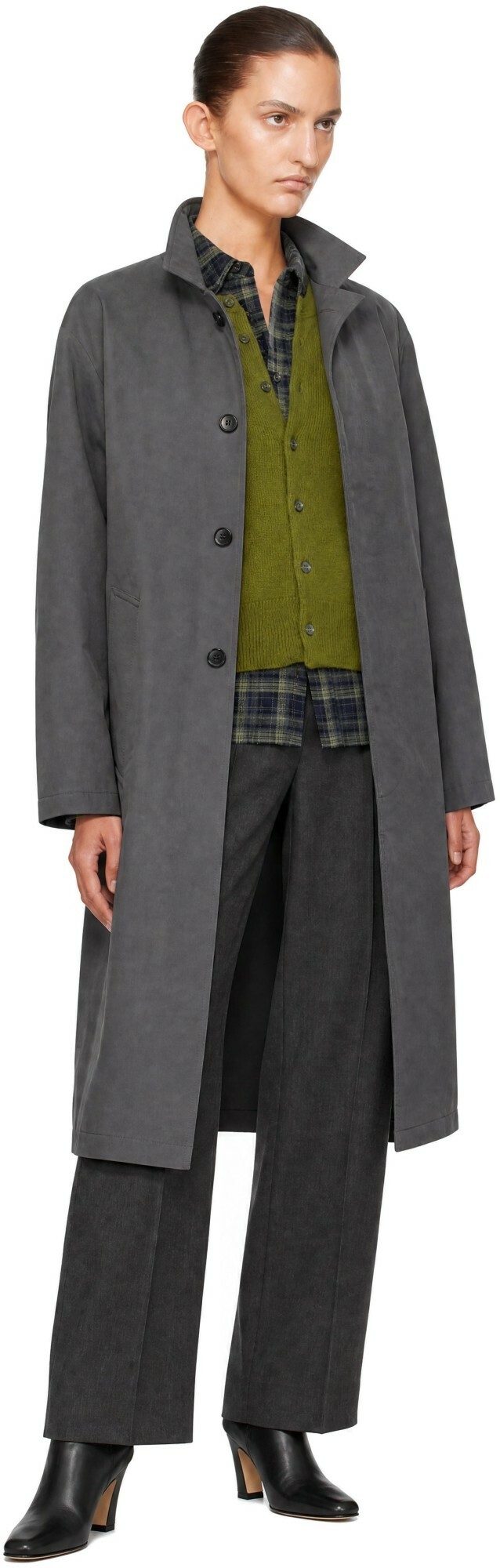 Dunst Gray Refined Mac Coat