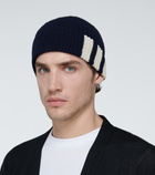 Thom Browne - Striped ribbed-knit beanie