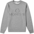 Moncler Men's Tonal Logo Crew Sweat in Grey
