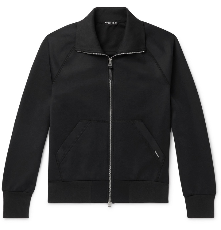 Photo: TOM FORD - Tech-Jersey Track Jacket - Black