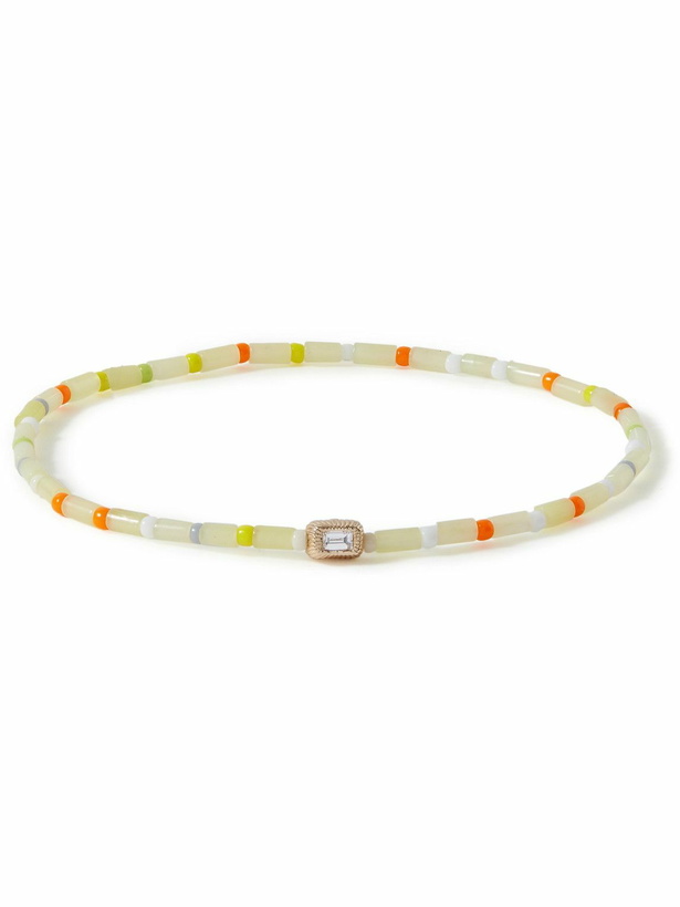 Photo: Luis Morais - Gold, Diamond and Glass Beaded Bracelet
