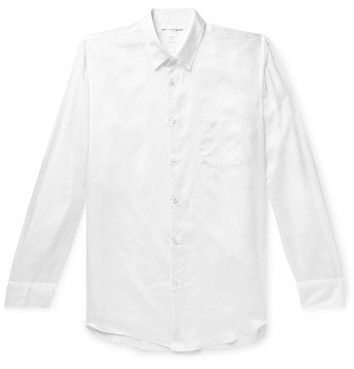 Photo: Comme des Garçons SHIRT - Taffeta Shirt - White