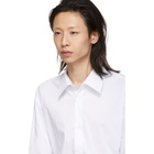 D.Gnak by Kang.D White Blazer Detailed Shirt