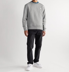 Acne Studios - Fairview Logo-Appliquéd Fleece-Back Cotton-Jersey Sweatshirt - Gray