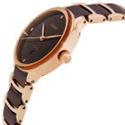 Rado Centrix Diamonds Quartz Brown Dial Ladies Watch R30024712