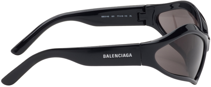 Balenciaga - Fennec Oval Sunglasses - Black - Sunglasses