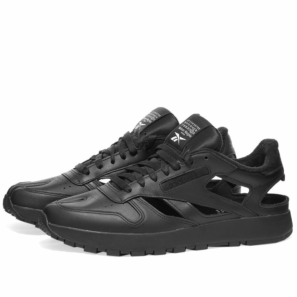 【即完売品】Malbon X CLUBHAUS ブラック　Ｌサイズ Reebok Men's Maison Margiela x Cut Out Classic Sneakers in