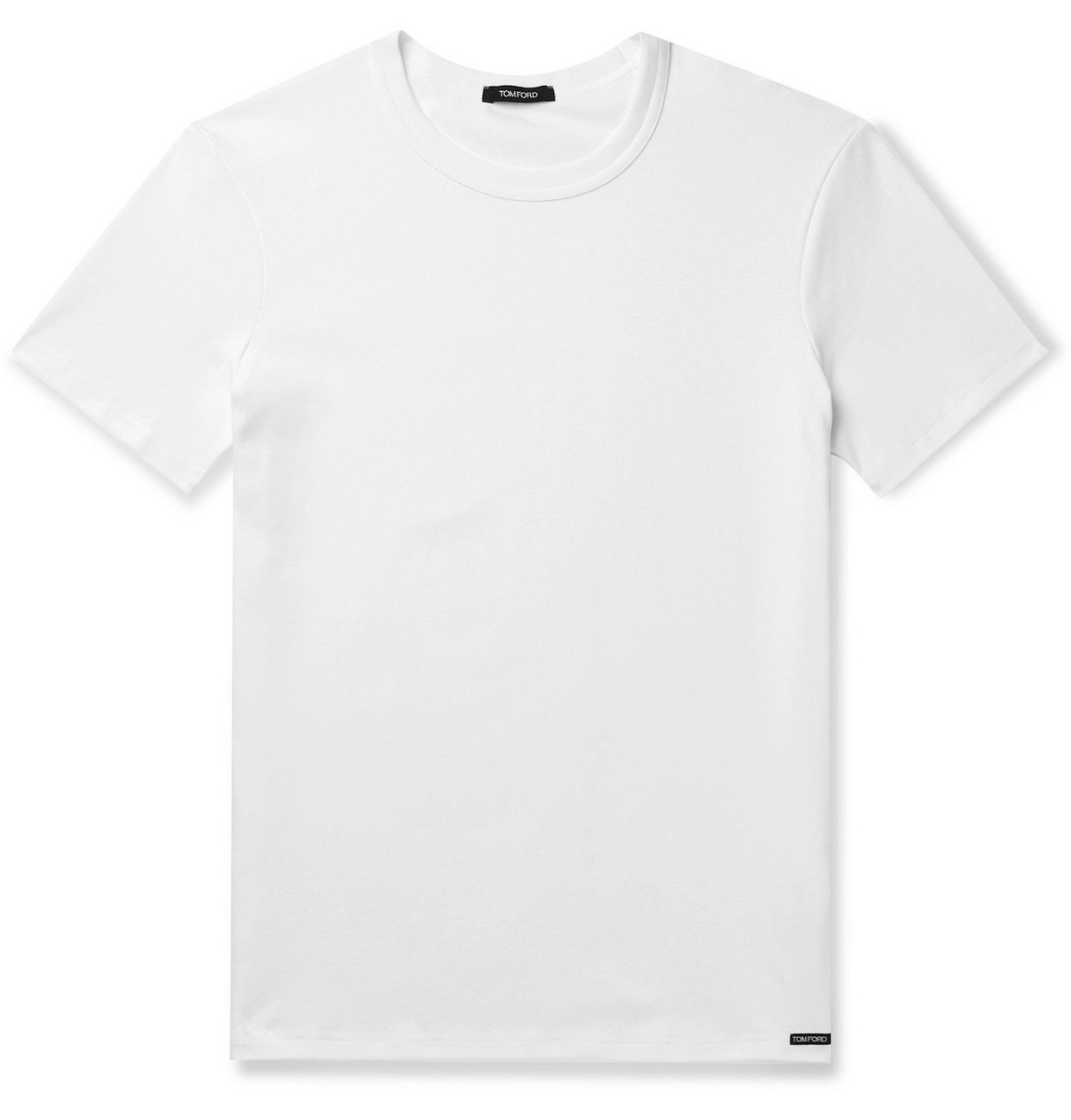 TOM FORD - Slim-Fit Stretch-Cotton Jersey T-Shirt - White TOM FORD