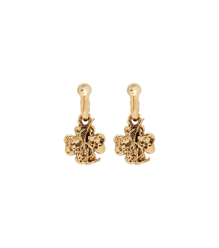 Photo: Saint Laurent Cassandre Lucky Charm drop earrings