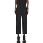 OAMC Black Drawcord Trousers