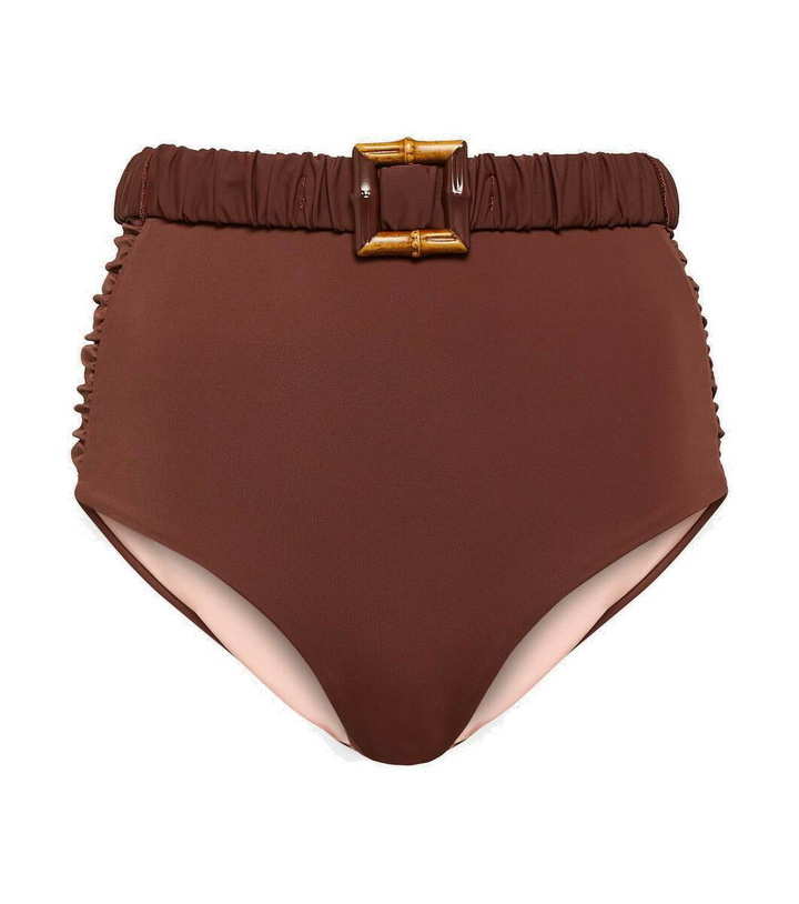 Photo: Johanna Ortiz Belted high-rise bikini bottoms
