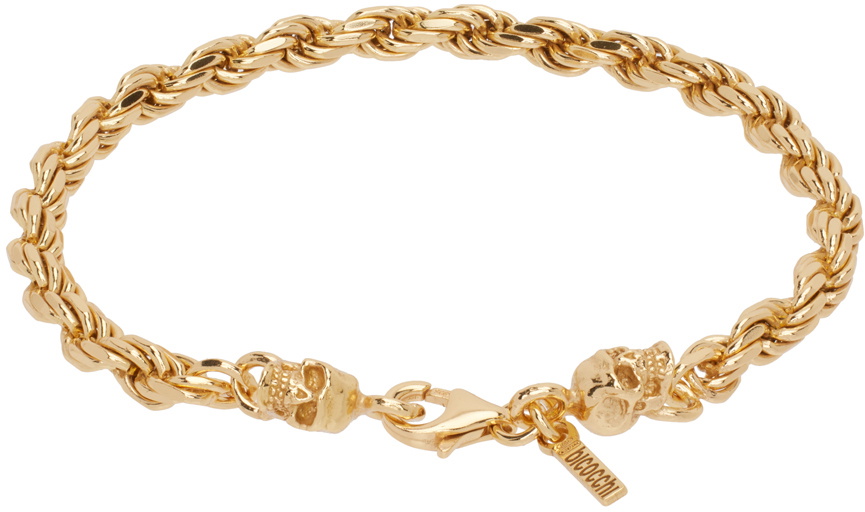 Emanuele Bicocchi beaded chain bracelet - Gold