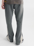 Gallery Dept. - Logo-Print Colour-Block Cotton-Jersey Sweatpants - Gray