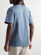 7 DAYS ACTIVE - Monday Logo-Print Organic Cotton-Jersey T-Shirt - Blue