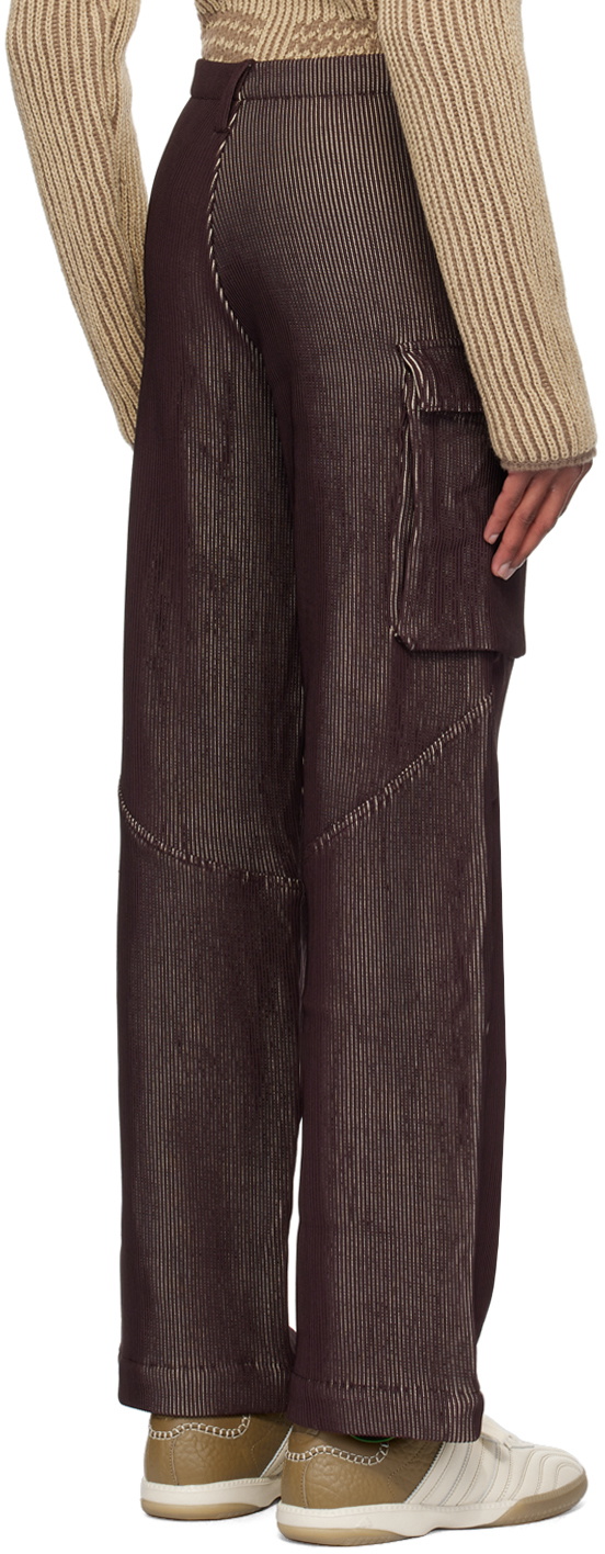Isa Boulder SSENSE Exclusive Burgundy Blaze Cargo Pants