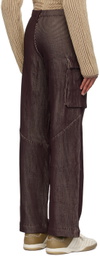 Isa Boulder SSENSE Exclusive Burgundy Blaze Cargo Pants