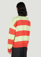Acne Studios Face Logo Striped Sweater