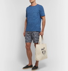 Onia - Calder Long-Length Printed Swim Shorts - Men - Storm blue
