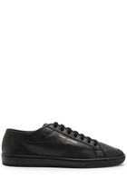 Saint Laurent Gym Leather Sneakers Black