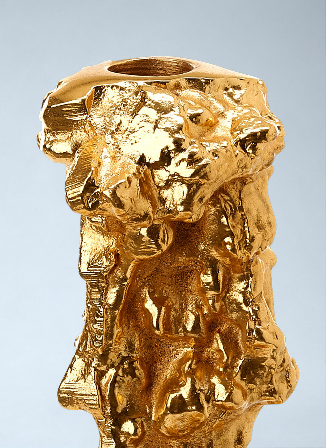POLSPOTTEN Sculpted Metal Candle Holder