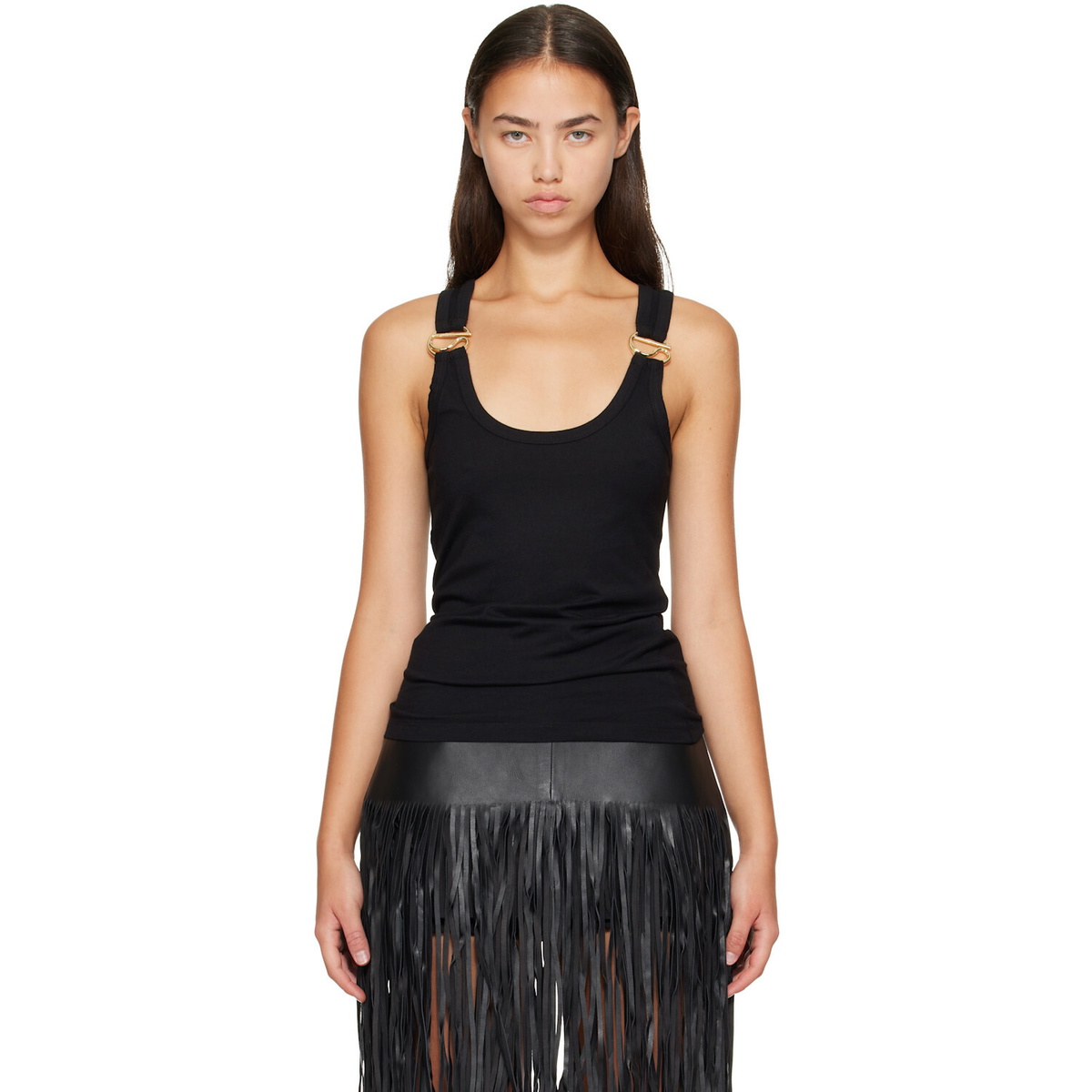 Coperni Black C-Logo Tank Top