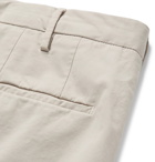 Incotex - Slim-Fit Stretch-Cotton Gabardine Shorts - Beige